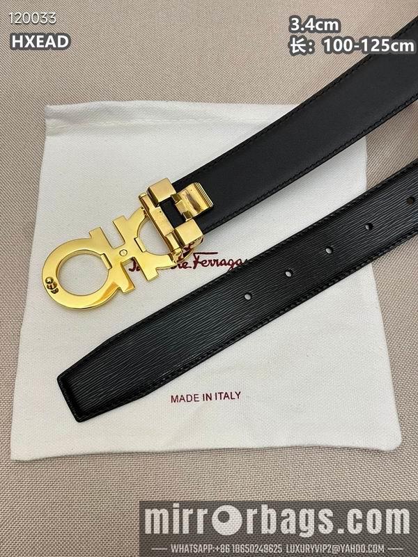 Ferragamo belt 34mmX100-125cm 8L03