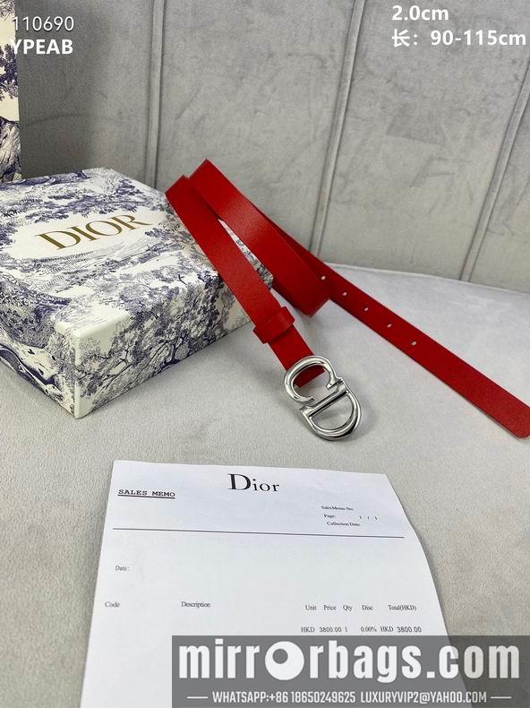 Dior Belt 20mmX90-115cm 8L04