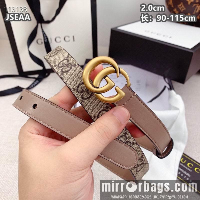 Gucci belt 20mmX90-115cm 8L15