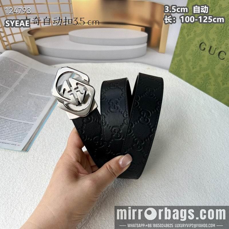 Gucci belt 35mmX100-125cm 8L15