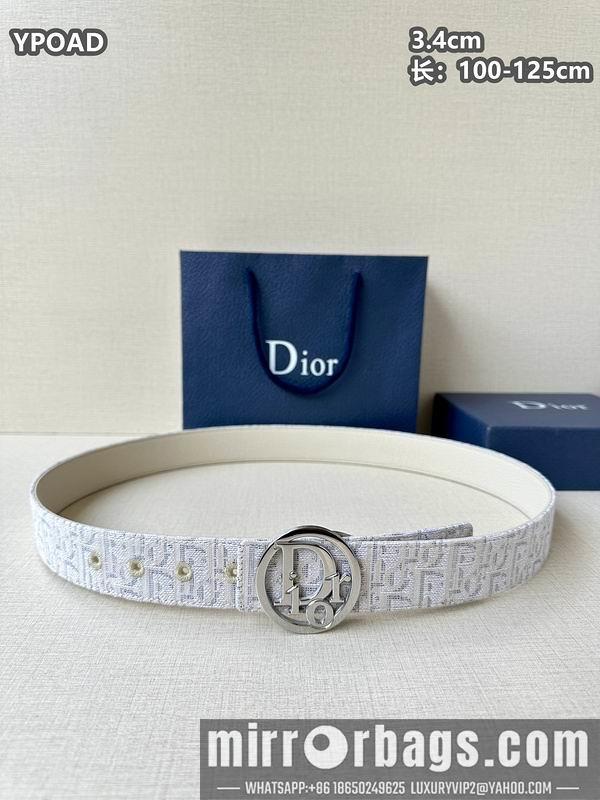Dior belt 34mmX100-125cm 8L08