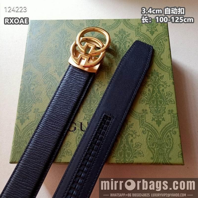 Gucci belt 34mmX100-125cm 8L22