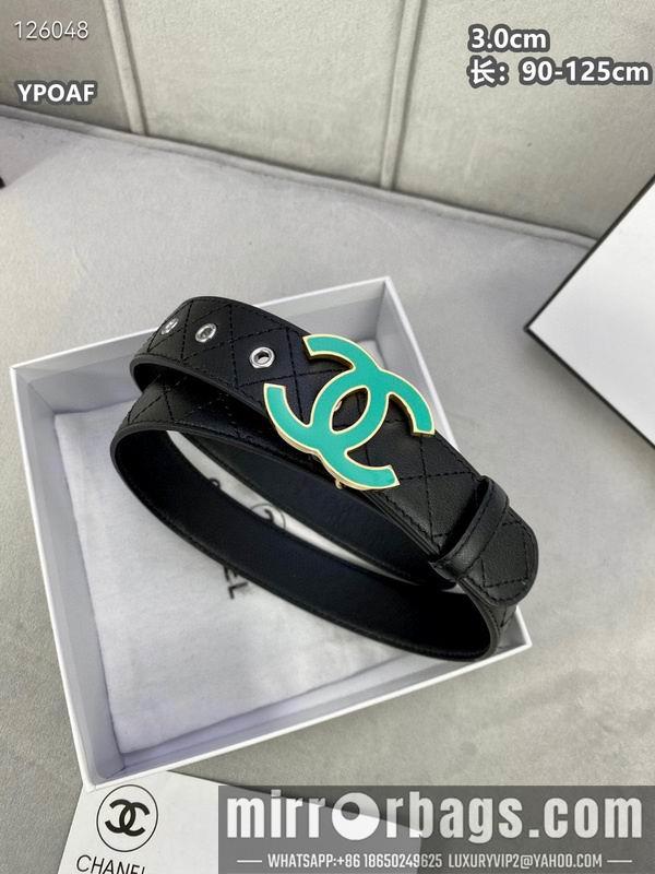 Chanel belt 30mmX90-125cm 8L12
