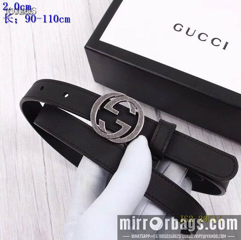 Gucci belt 20mm 90-110cm 8L01