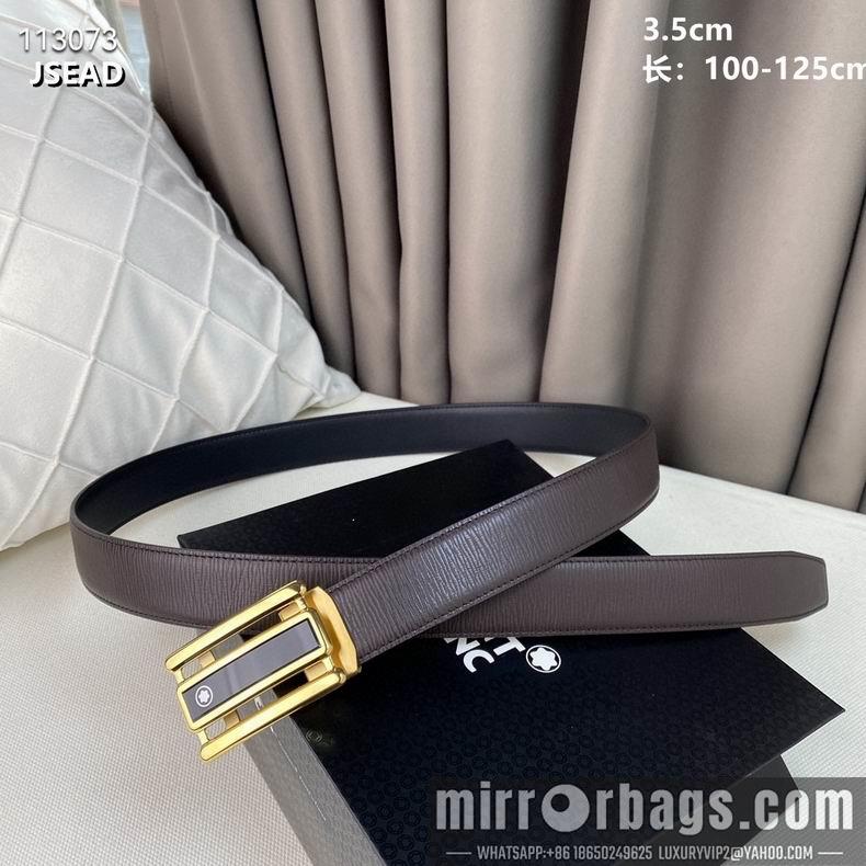 Montblanc belt自动带 35mmX100-125cm 8L03