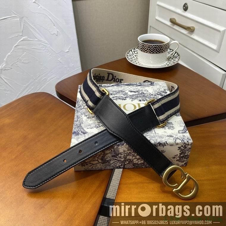 Dior belt 35mmX95-125cm 7D02