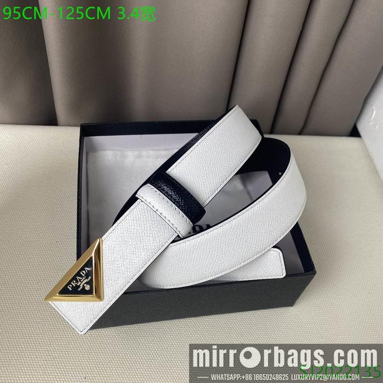 Prada Belt 34mmX95-125cm 7D02
