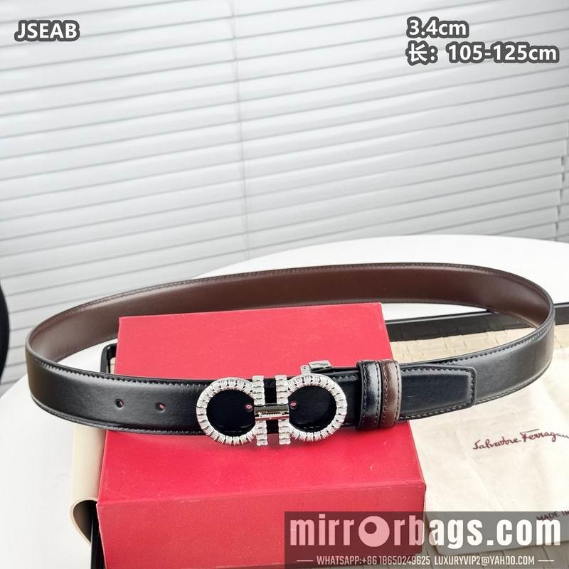 Ferragamo belt 34mmX105-125cm 8L11
