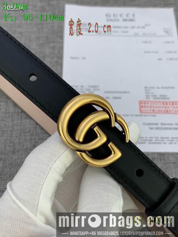 Gucci belt 20mm 95-110cm 8L01