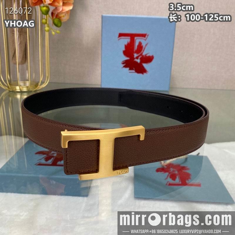 Tod's belt 35mmX100-125cm 8L07