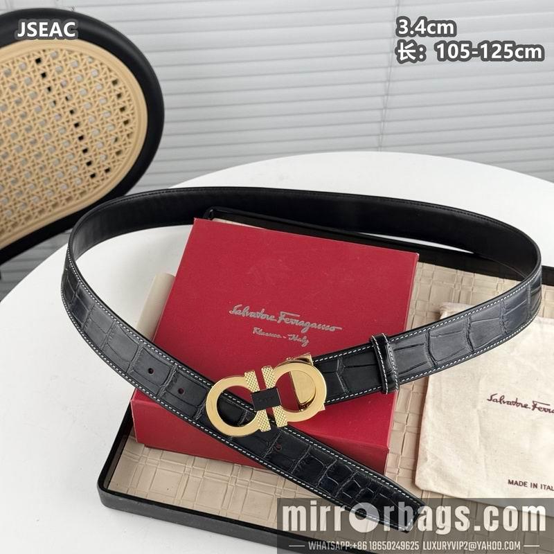 Ferragamo belt 34mmX105-125cm 8L13