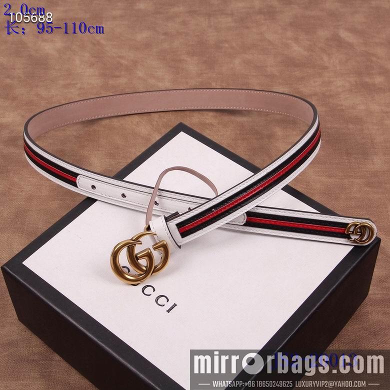 Gucci belt 20mm 95-110cm 8L02