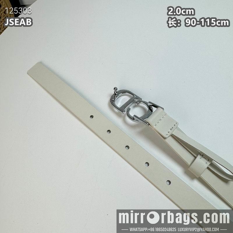 Dior belt 20mmX90-115cm 8L18