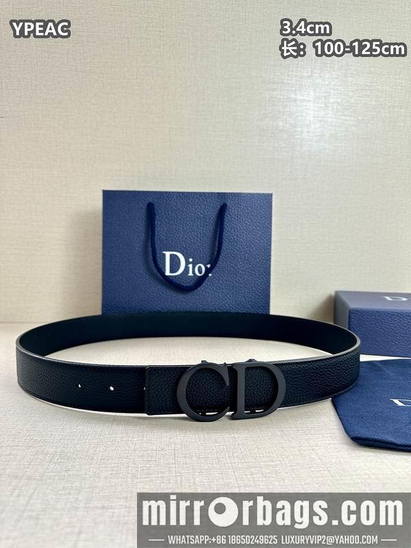Dior belt 34mmX100-125cm 8L07