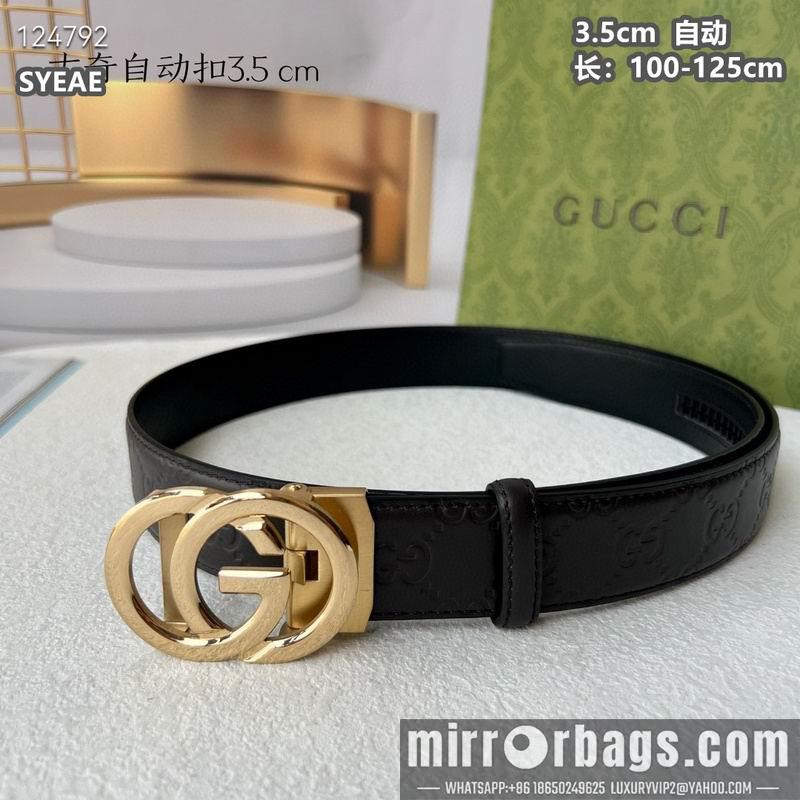 Gucci belt 35mmX100-125cm 8L17