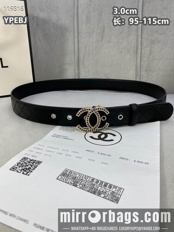 Chanel belt 30mmX95-115cm 8L040805