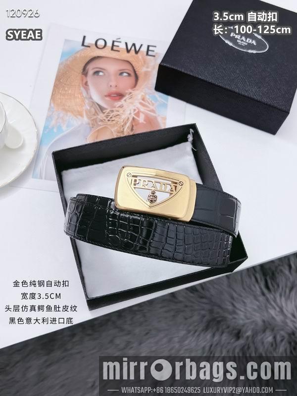 Prada belt 自动带 35mmX100-125cm 8L072004