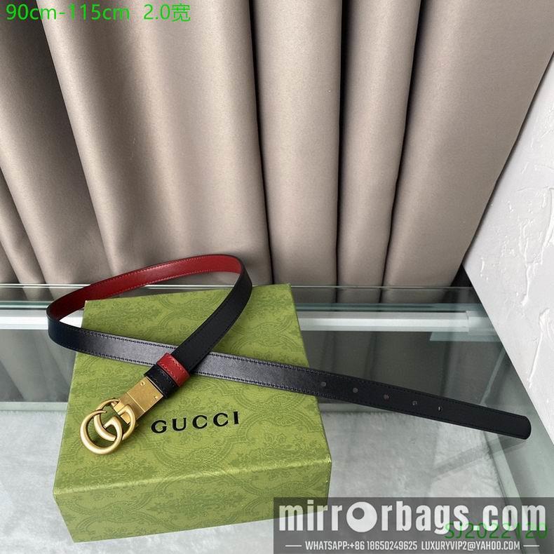 Gucci Belt 20mmX90-115cm 7D01