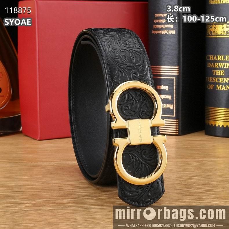 Ferragamo belt 38mmX100-125cm 8L13