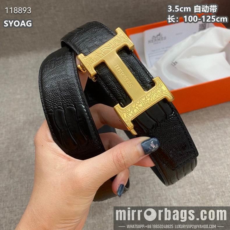 Hermes belt自动带 35mmX100-125cm 8L010801
