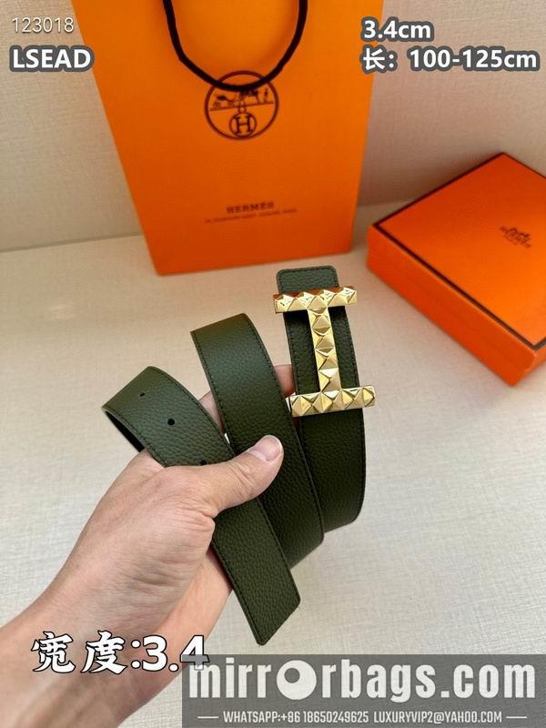 Hermes belt 34mmX100-125cm 8L06