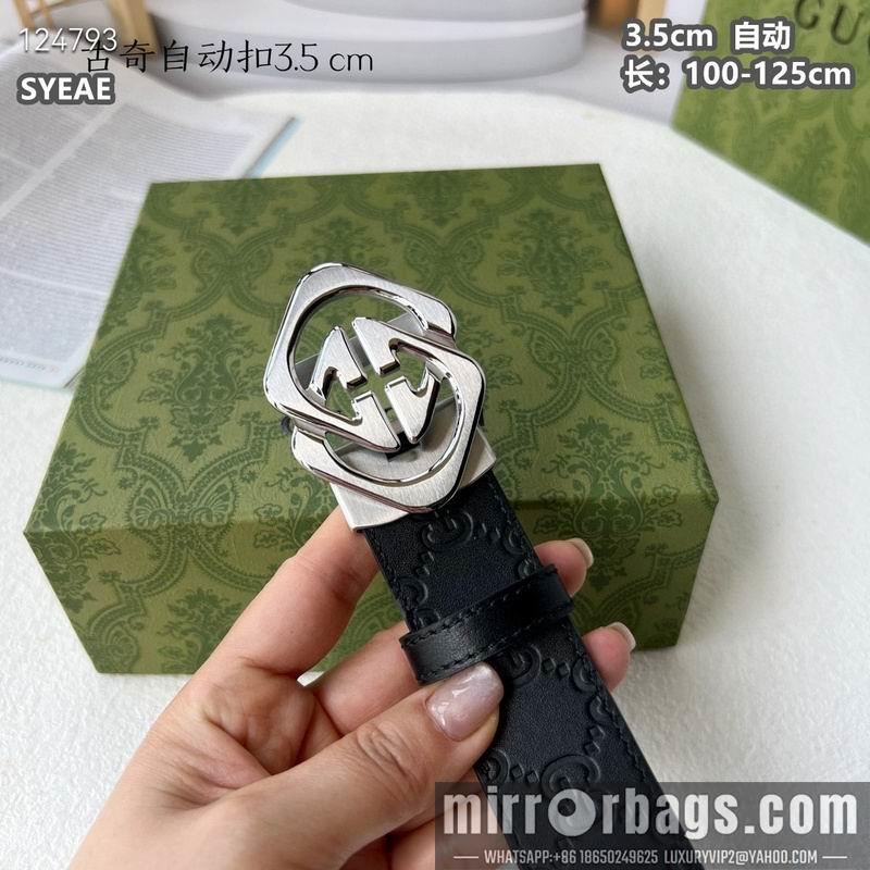 Gucci belt 35mmX100-125cm 8L15