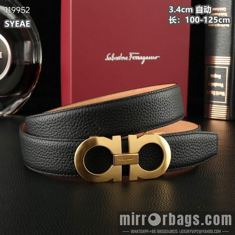 Ferragamo belt 34mmX100-125cm 8L06