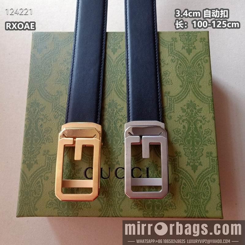 Gucci belt 34mmX100-125cm 8L23