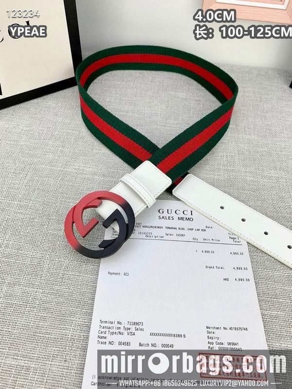 Gucci belt 40mmX100-125cm 8L135