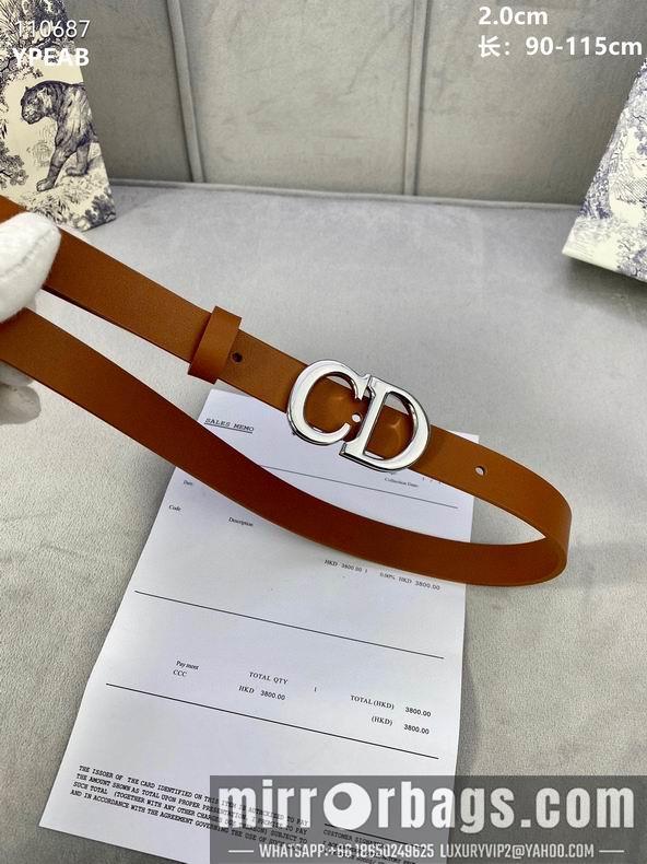 Dior Belt 20mmX90-115cm 8L04