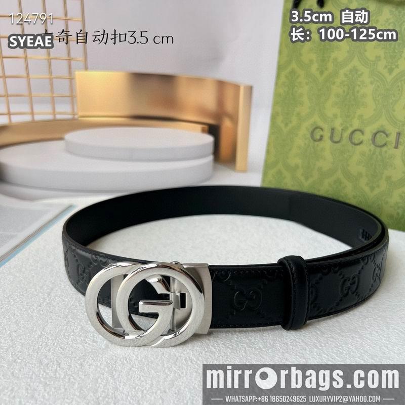 Gucci belt 35mmX100-125cm 8L17