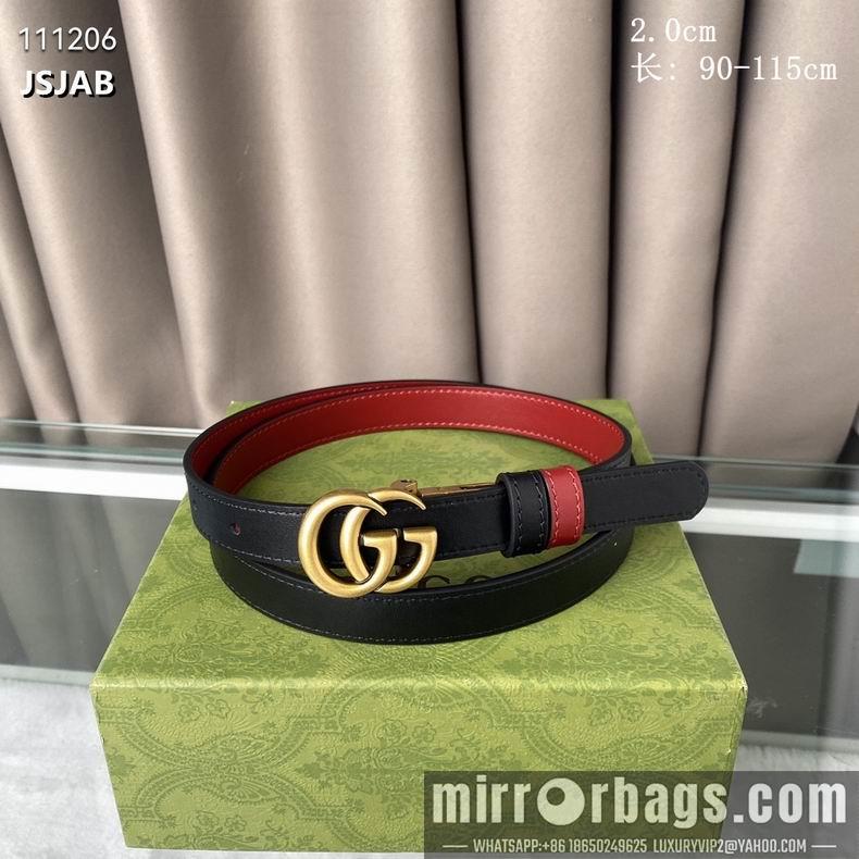 Gucci Belt 20mm 90-115cm 8L01