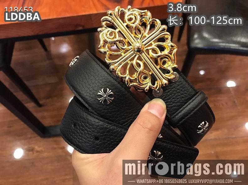 Chrome Hearts belt 38mmX100-125cm 8L05