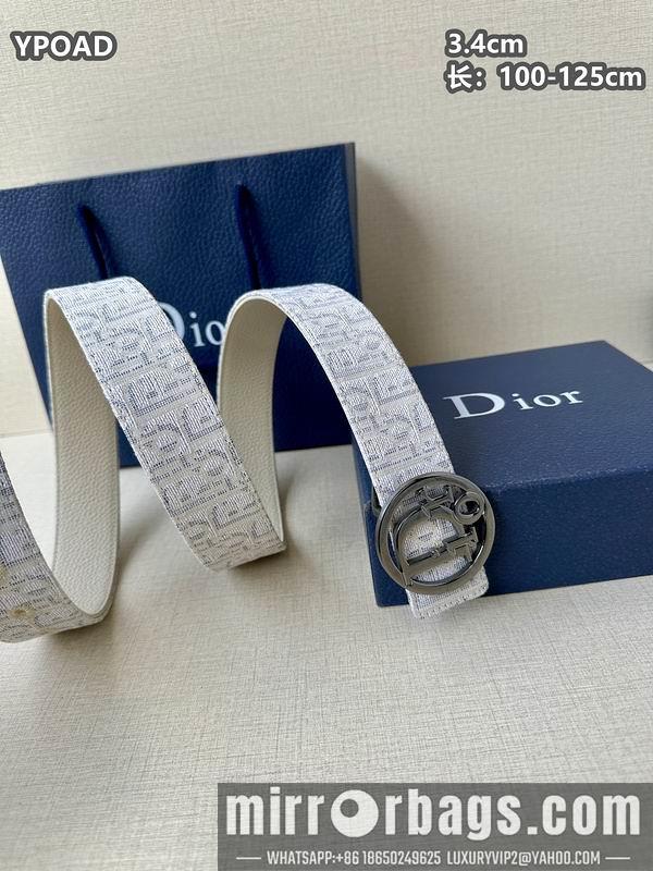 Dior belt 34mmX100-125cm 8L08
