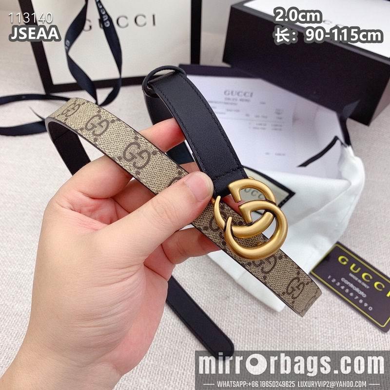 Gucci belt 20mmX90-115cm 8L15