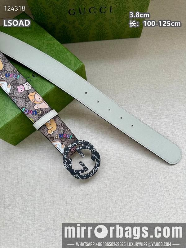 Gucci belt 38mmX100-125cm 8L32