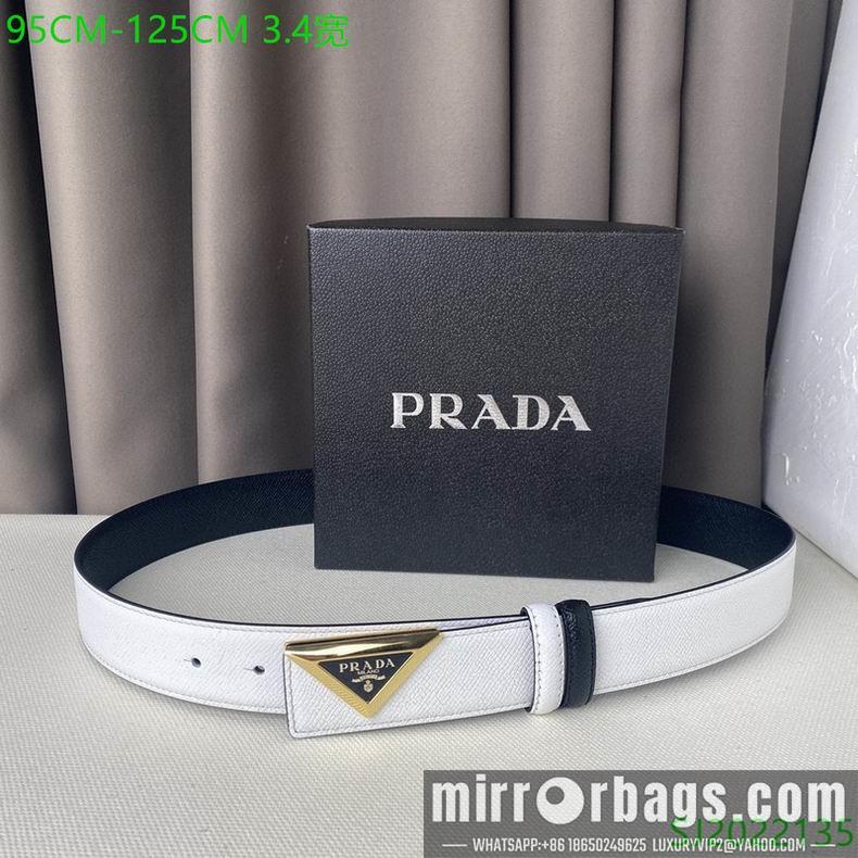 Prada Belt 34mmX95-125cm 7D02