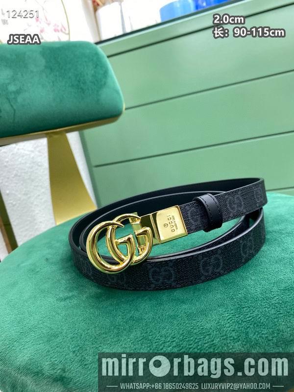 Gucci belt 20mmX90-115cm 8L22