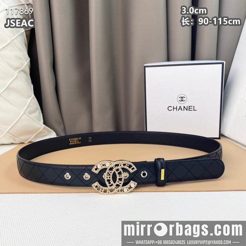Chanel belt 30mmX90-115cm 8L07