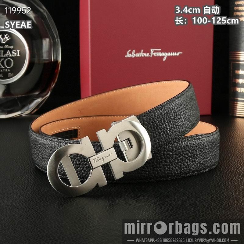 Ferragamo belt 34mmX100-125cm 8L06