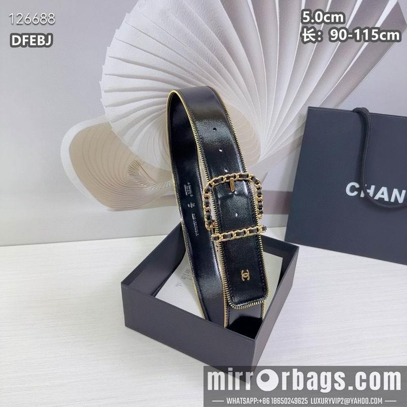 Chanel belt 50mmX90-115cm 8L01
