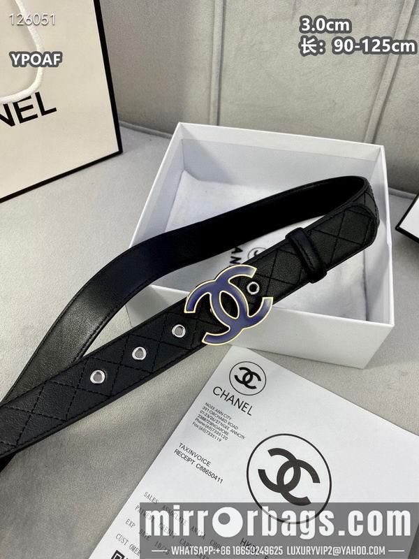 Chanel belt 30mmX90-125cm 8L12