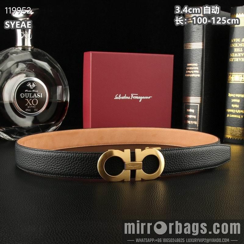 Ferragamo belt 34mmX100-125cm 8L06