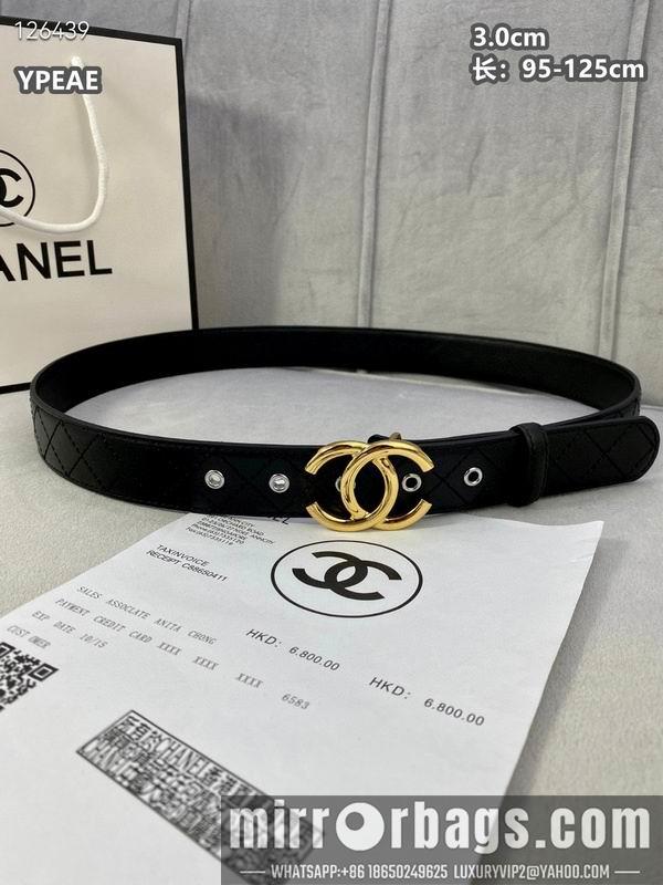 Chanel belt 30mmX95-125cm 8L23