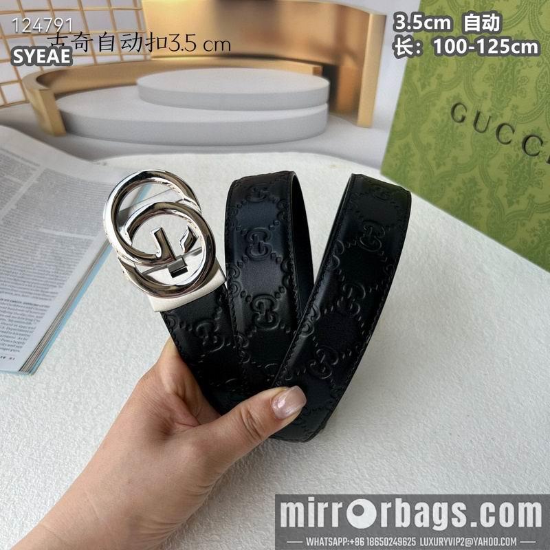 Gucci belt 35mmX100-125cm 8L17