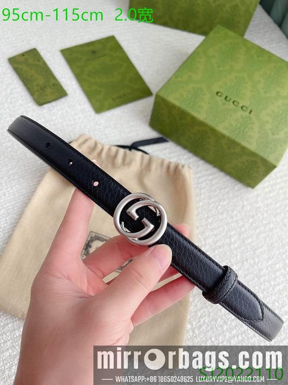Gucci belt 20mmX95-115cm 7D01