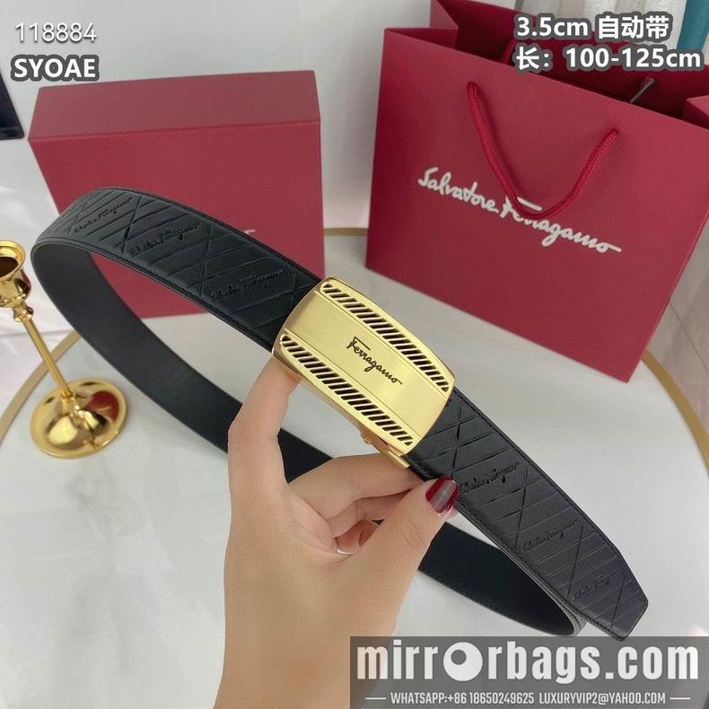 Ferragamo belt自动带 35mmX100-125cm 8L12