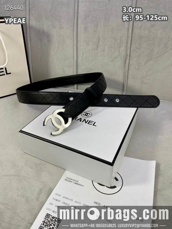 Chanel belt 30mmX95-125cm 8L22