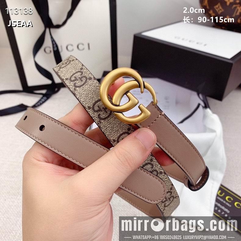 Gucci belt 20mmX90-115cm 8L07