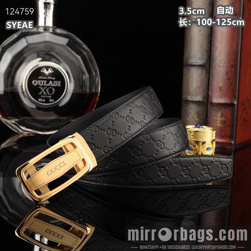 Gucci belt 35mmX100-125cm 8L19